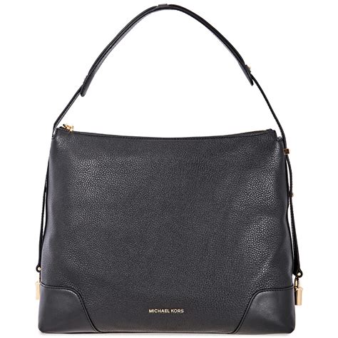 michael michael kors crosby large pebbled leather shoulder bag|michael kors flat shoulder bags.